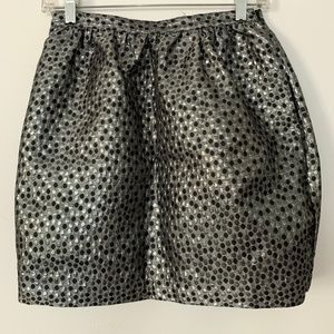 Forever 21 Silver Polka Dot Skirt w/Pockets